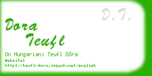 dora teufl business card